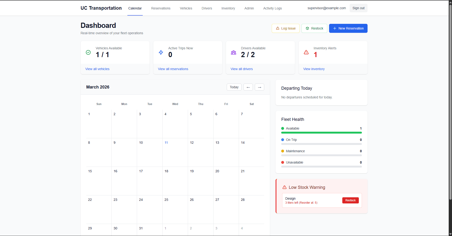 Transportation Management System
