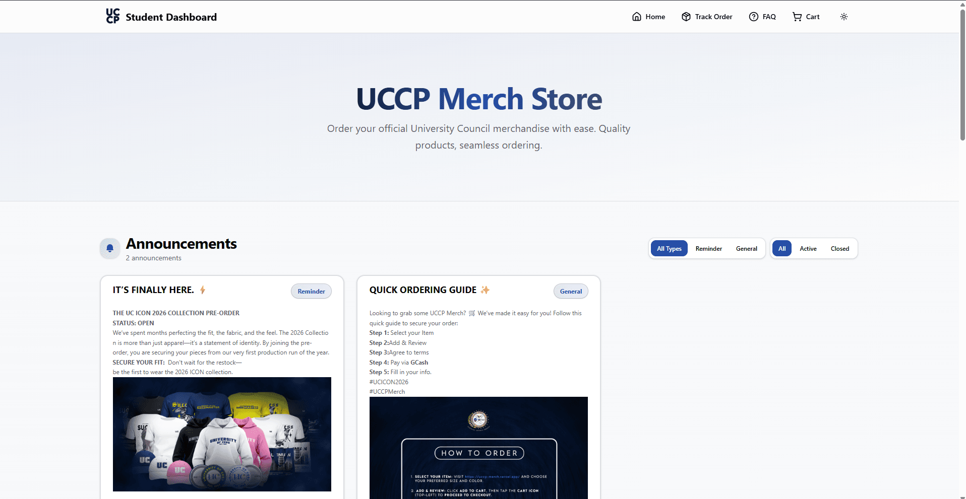 UCCP Merch Store